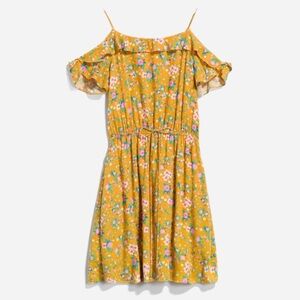 French Grey Multicolor Floral Dress